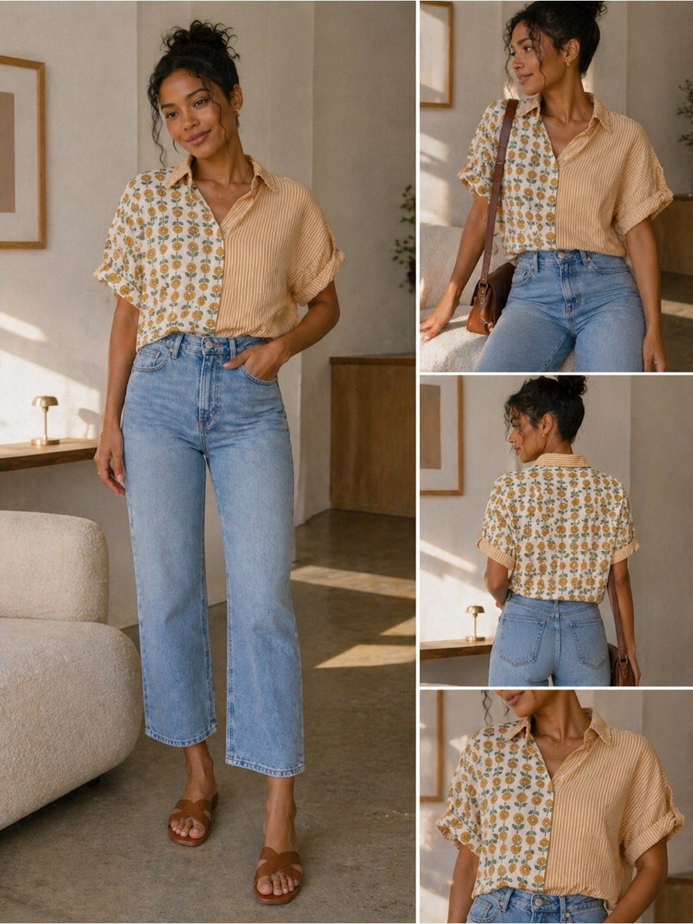 Boxy Yellow Blouse
